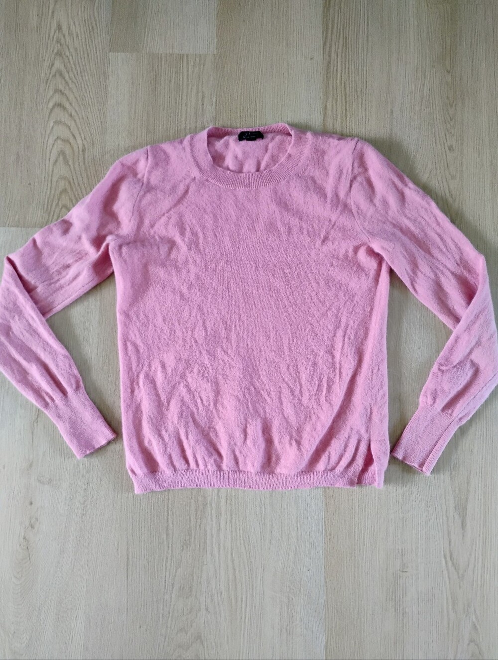 J. Crew Pink Crewneck 100% Cashmere Sweater